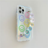 Creative Bracelet Transparent Smiley Face Suitable For iPhone 12promax Apple 11 Mobile Phone Case  X/13