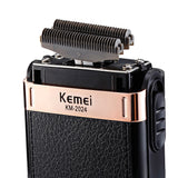 KM -2024 New USB Charging Reciprocating Double Mesh Razor Gold and Silver Knife Mesh Full Body Water Wash - V.I.P Digital Presence