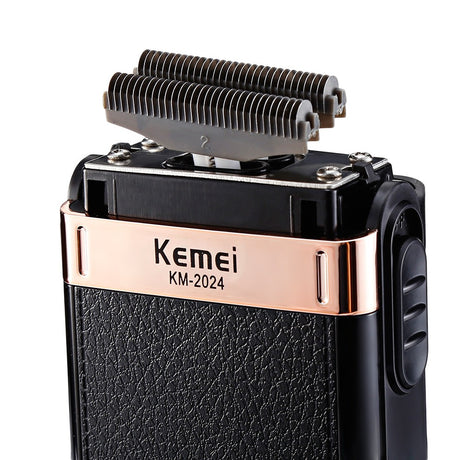KM -2024 New USB Charging Reciprocating Double Mesh Razor Gold and Silver Knife Mesh Full Body Water Wash - V.I.P Digital Presence