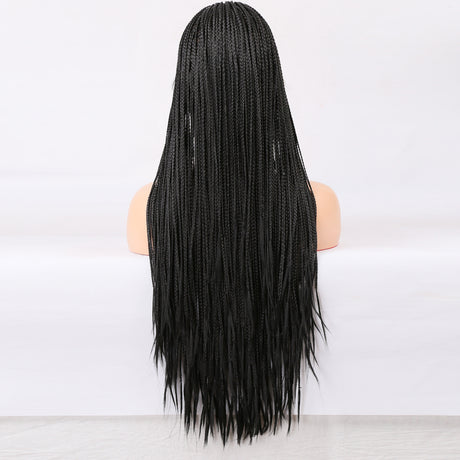Lace Front Wig Braided Wigs Braiding Hair For Black Women Long Cosplay Synthetic Box Braid Wig - V.I.P Digital Presence