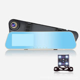 Full HD 1080P Car Dvr Camera Auto 4.3 Inch Rearview Mirror Digital Video Recorder Dual Lens Registratory Camcorder - V.I.P Digital Presence