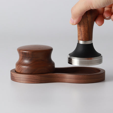 Walnut Round Base Pressing Hammer Storage Rack - V.I.P Digital Presence