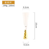 High-end Glass Wine Glasses Golden Wine Glasses Family Party Champagne Glasses Bar Whiskey Cocktail Glasses Martini Glasses - V.I.P Digital Presence