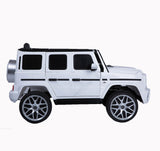 Mercedes Benz G63 Children's Electric Vehicle with Remote Control 12V Music, Horn, Spring Suspension, Safety Lock and License - V.I.P Digital Presence