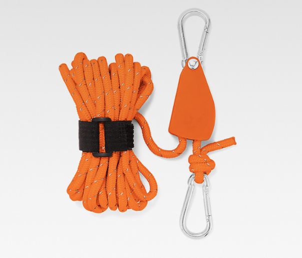 Camping Tent Tie Down Rope Tightener Fastening Pulley Ratchet Hangers Awning Rope Hook Canopy Buckle Rope Tightening Straps Tool - V.I.P Digital Presence