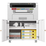 Office furniture Copier Cabinet white mobile pedestal file Printer Stand - V.I.P Digital Presence