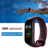 Pulsera inteligente Xiaomi Mi Band 4, versión china, con control del ritmo cardíaco hasta 5 ATM (rojo vino) 