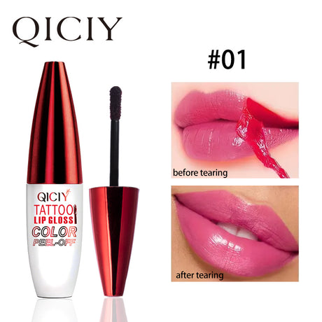 4-color tear off lip gloss is easy to color, moisturizes and lasts for a long time without sticking to the cup tear off lip gloss - V.I.P Digital Presence