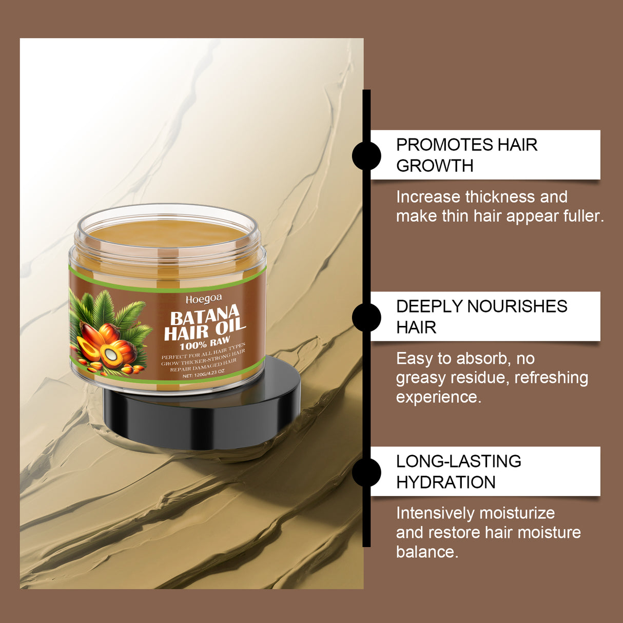 Batana Hair Care Oil, Nourishing Scalp, Hydrating Repair, Hydrating Hair Care And Smoothing Essence - V.I.P Digital Presence