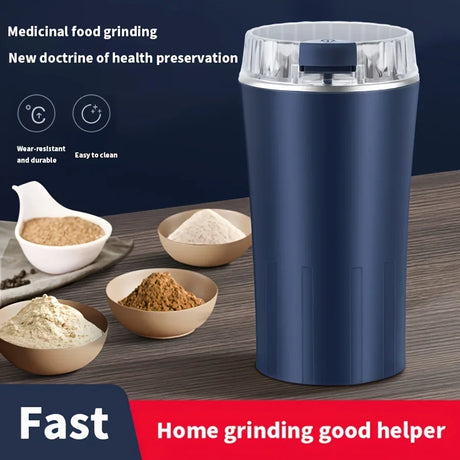 Electric Coffee Bean Grinder Multifunctional with One-Press Control Food Processor Blender for Espresso Nuts Grains Easy Clean - V.I.P Digital Presence