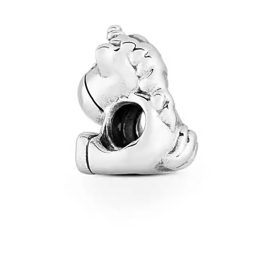 S925 sterling silver eternal confession double surround heart small motorcycle DIY accessories - V.I.P Digital Presence
