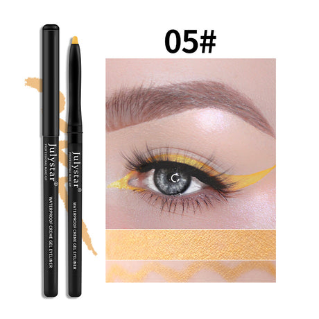 White Eyeliner Pencil Color Eyeliner Cream Not Easy To Smudge Waterproof Oil-Proof Slim Eyeliner Gel Pencil - V.I.P Digital Presence