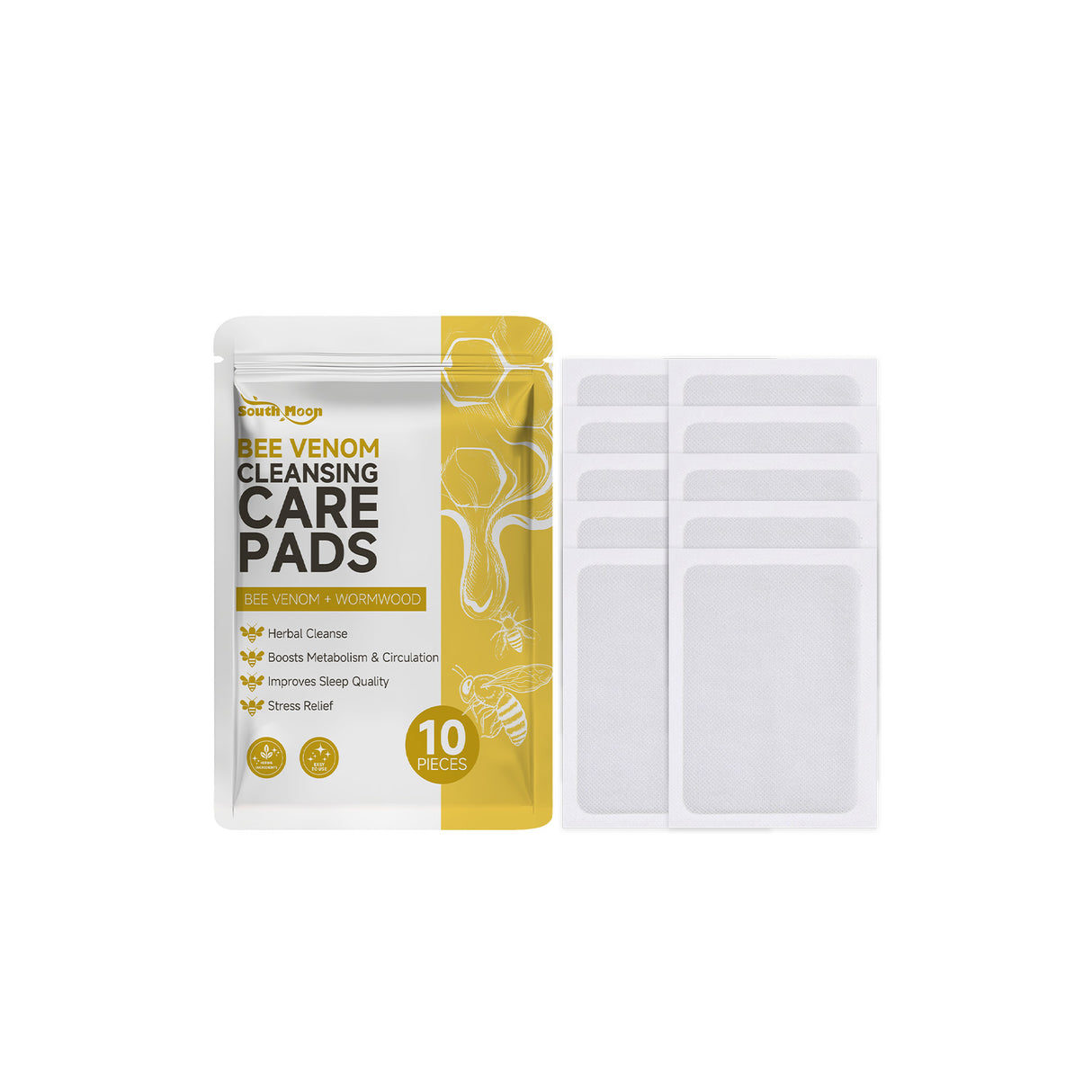 Bee Venom Foot Care Towel Gently Cleans Dry, Moisturizing And Hydrating Feet Care Towel