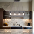Pendant Lighting 4 Light Industrial Vintage Open Frame Rectangle Chandeliers Modern Black Linear Cage Ceiling Light Fixture - V.I.P Digital Presence