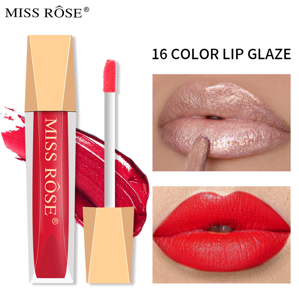 Matte Lip Gloss Liquid Pearlescent Lip Gloss Non Fading Non Stick Cup Velvet Lip Glaze Lipstick - V.I.P Digital Presence