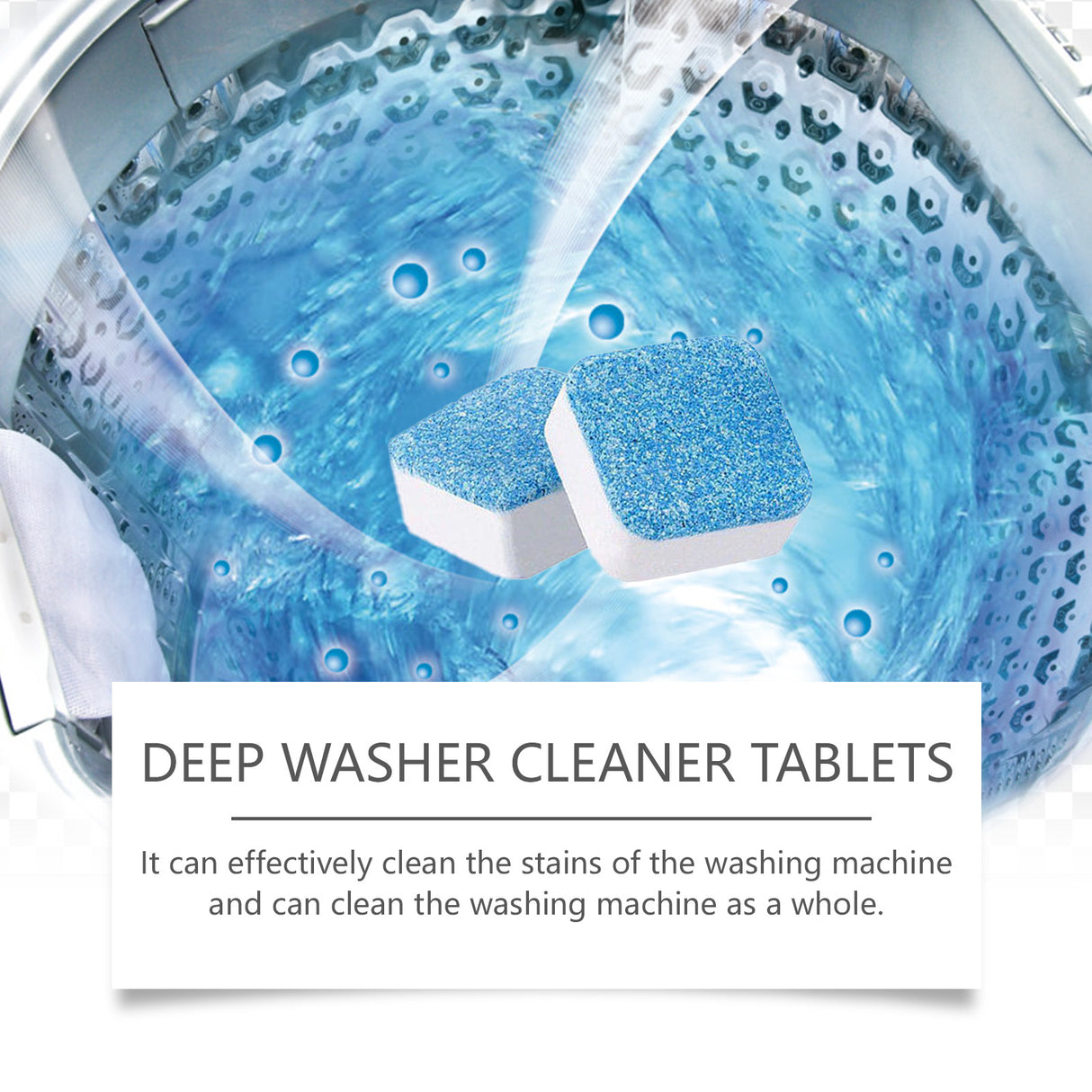 Washing Machine Cleaning Effervescent Sheet Cleaning Dirt Odor Retention Cylinder Cleaning Sheet - V.I.P Digital Presence