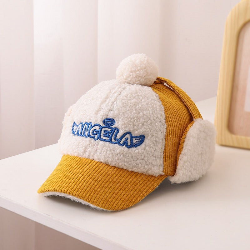 Children's Hat Autumn/Winter Ear Protection Warm Hat Boys' Corduroy Duck Tongue Hat Girls' Winter Fashion Baseball Hat - V.I.P Digital Presence