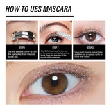 Crushed Diamond Mascara, Set Primer Instant Dry Film Flash Tear Eye Non-Smell-Free Mascara - V.I.P Digital Presence