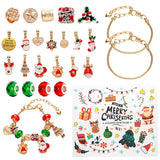 DIY creative children's bracelet jewelry 24-grid calendar Christmas holiday surprise blind box silver set - V.I.P Digital Presence