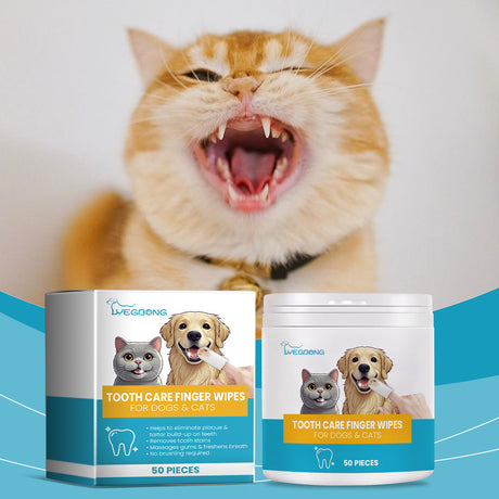 Cat And Dog Tooth Wipes, Pet Tooth Cleaning Tartar Clean Repair Fresh Care Fingercover - V.I.P Digital Presence