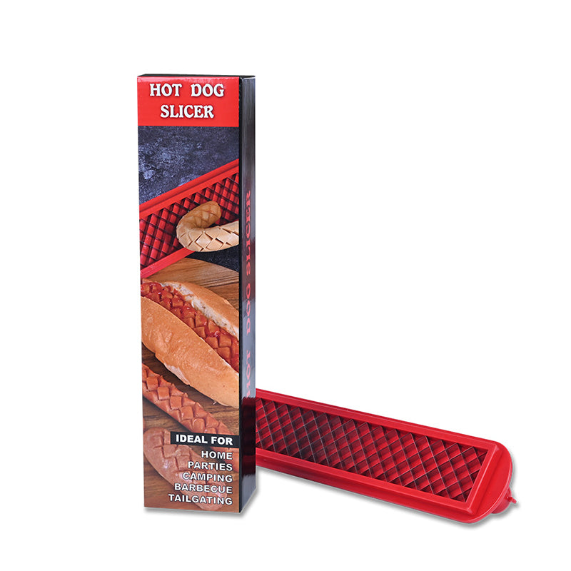 Cross - Groove Sausage & Hot Dog Slicer: Precision Mesh, Ideal Kitchen Accessory. - V.I.P Digital Presence