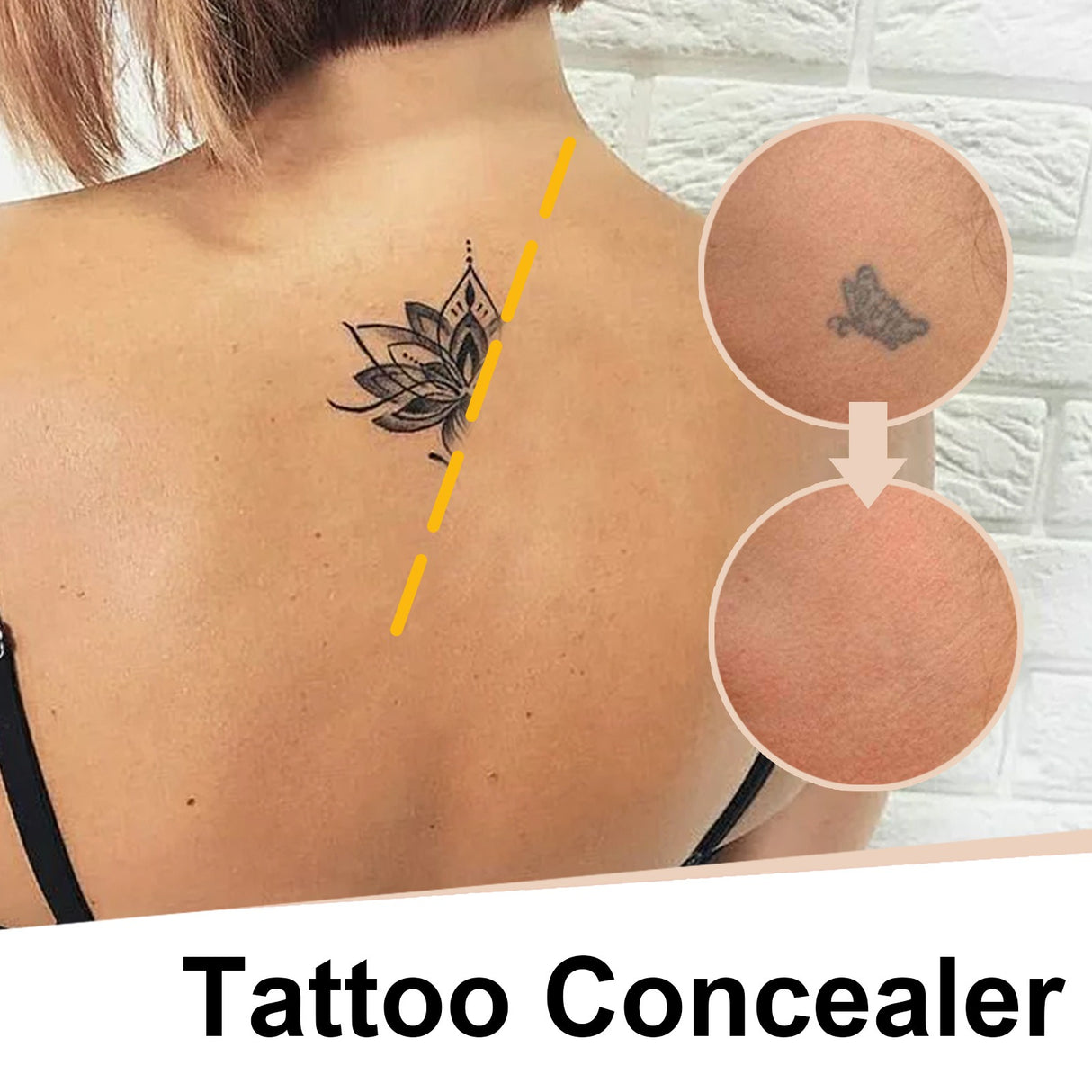 EELHOE Tattoo concealer waterproof brightening cover tattoo scar birthmark scar invisible two-color concealer - V.I.P Digital Presence