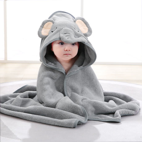 wholesale child baby cartoon animal face elephant hooded towel newborn - V.I.P Digital Presence