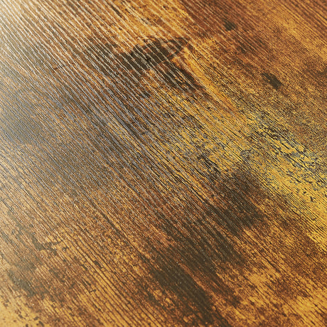 Furniture Style Dog Crate Side Table on Wheels with Double Doors and Lift Top. Rustic Brown, 43.7'' W x 30'' D x 31.1'' H. - V.I.P Digital Presence