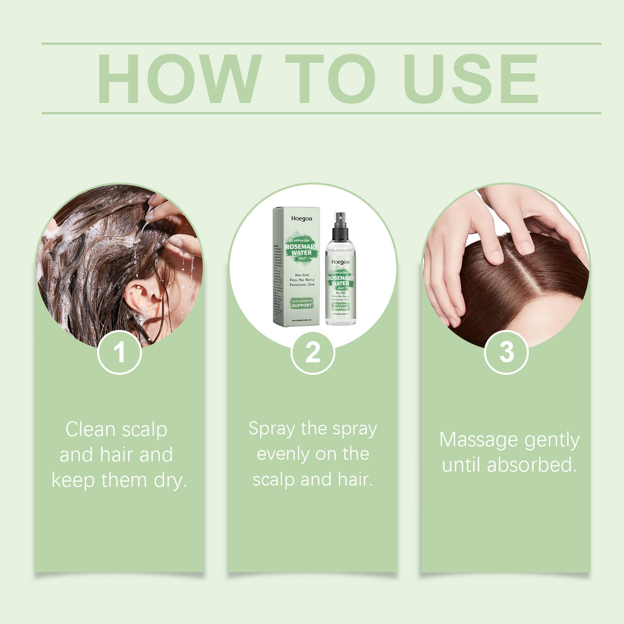 Rosemary Hair Treatment Spray, Gentle Nourishing Soft Shine Strong Hair Treatment Spray - V.I.P Digital Presence