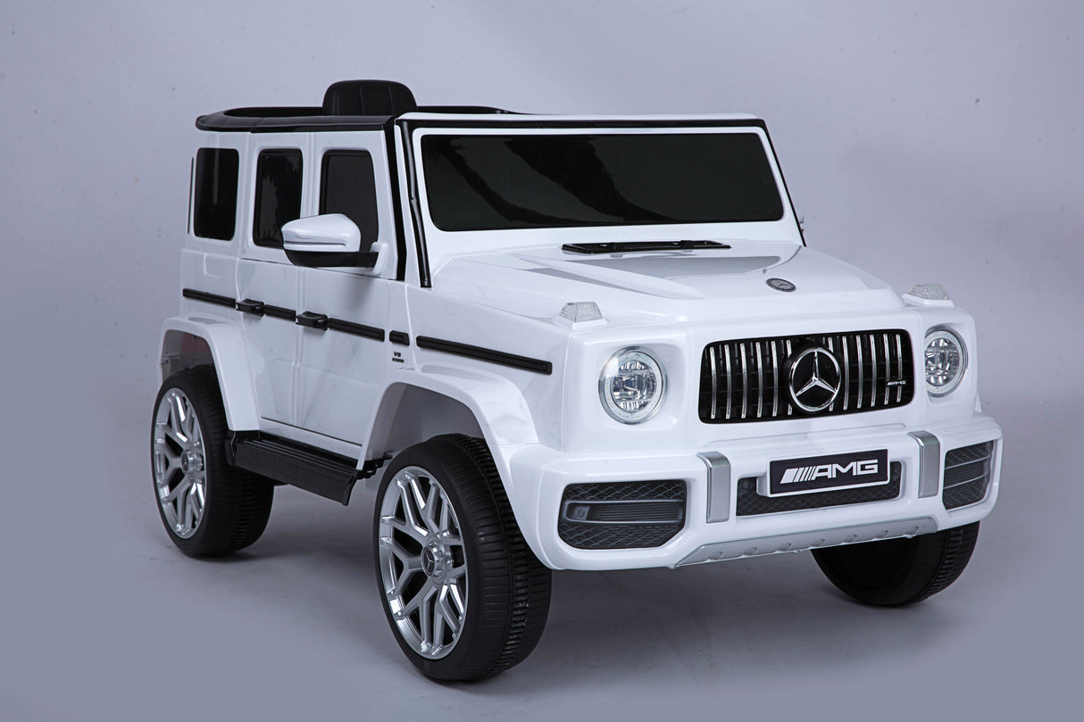 Mercedes Benz G63 Children's Electric Vehicle with Remote Control 12V Music, Horn, Spring Suspension, Safety Lock and License - V.I.P Digital Presence