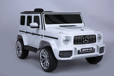 Mercedes Benz G63 Children's Electric Vehicle with Remote Control 12V Music, Horn, Spring Suspension, Safety Lock and License - V.I.P Digital Presence