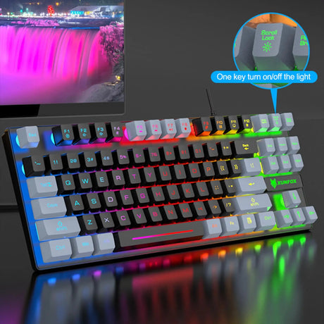 Gaming Keyboard Colorful LED Backlight Office Keyboard for Desktop Typing PC - V.I.P Digital Presence