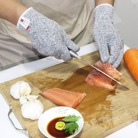 Class 5 HPPE cut-resistant gloves, cut-resistant, wear-resistant, tear-resistant, kitchen gardening woodworking gloves - V.I.P Digital Presence