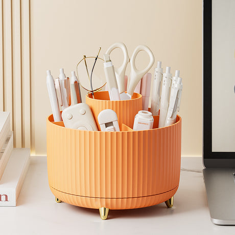 Home desktop rotatable dustproof large capacity pen holder storage box bathroom cosmetics sundries storage box - V.I.P Digital Presence
