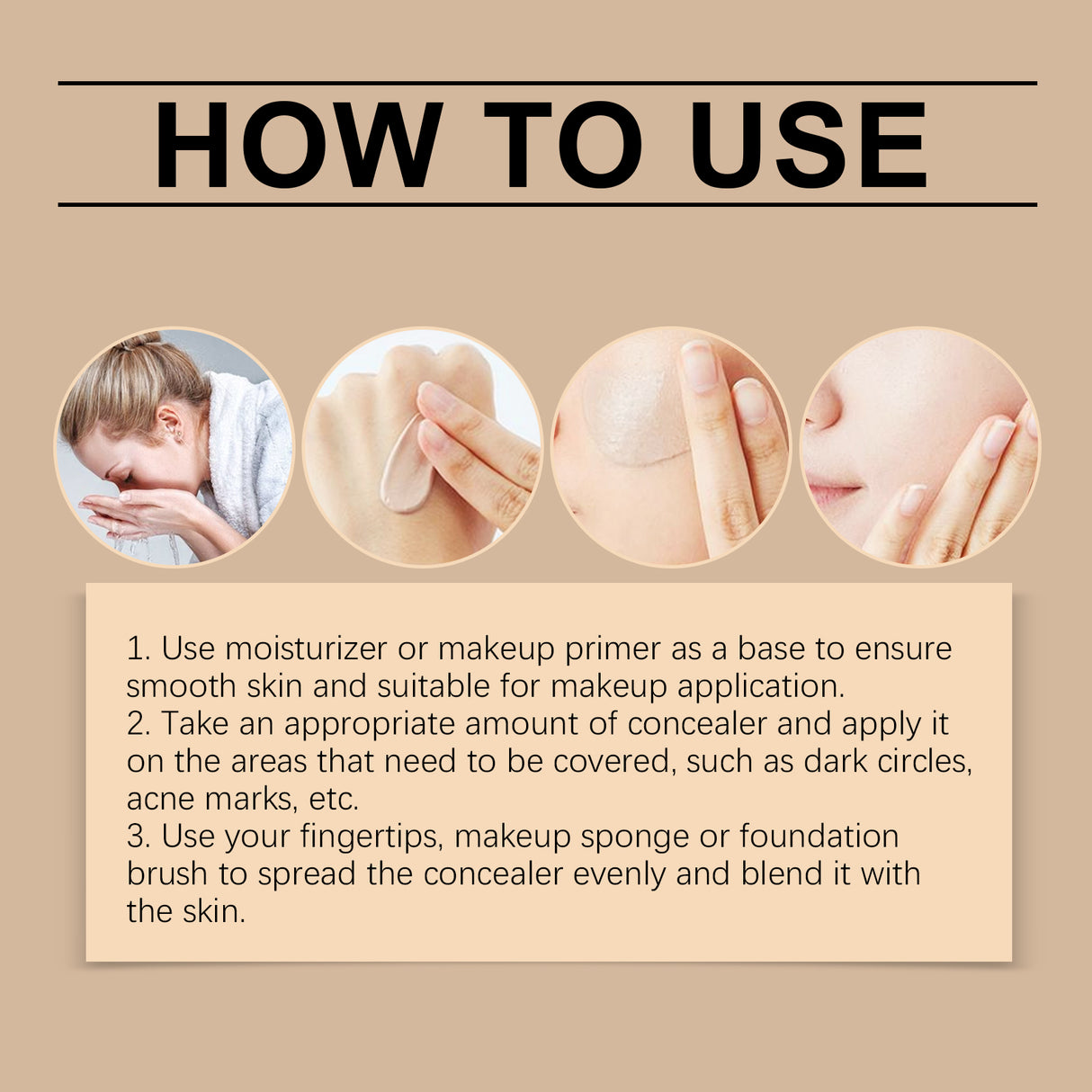 Small Gold Tube Foundation Concealer, Natural Lightweight Skin Concealer Not Easy To Remove Makeup Moisturizing Liquid Foundation - V.I.P Digital Presence