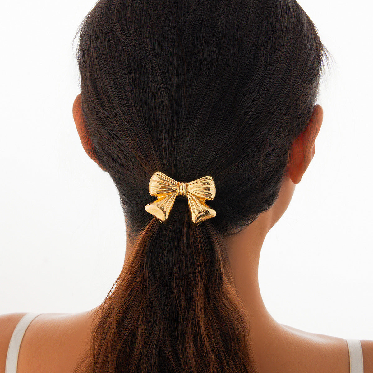 Versatile five petal flower alloy hair accessory with fashionable glossy imitation pearl bow headband - V.I.P Digital Presence