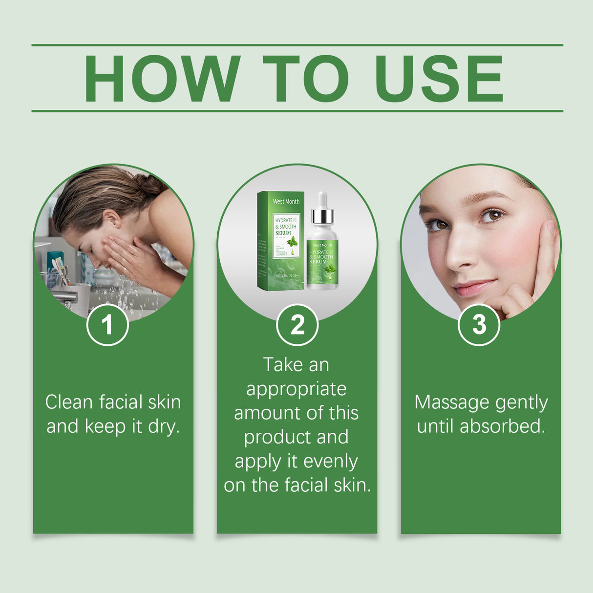 Hydrating Serum With Hyaluronic Acid, Facial Skin Hydrating, Brightening And Firming Serum