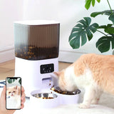 5L Double Bowls Smart Automatic Cat Feeder With Camera Cat Dry Food Video Dispenser Pet Smart Voice Recorder Auto Feeder For Dog - V.I.P Digital Presence