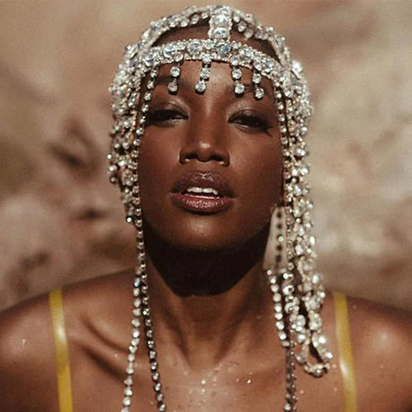 New Tassel Hair Chain Bridal Headpiece for Women Rave Accessories Stage Rhinestone Geometric Head Chain Hat Jewelry Gifts - V.I.P Digital Presence