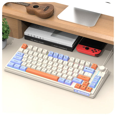 K81 gaming wired keyboard MDA ball cap three tone luminous desktop laptop - V.I.P Digital Presence
