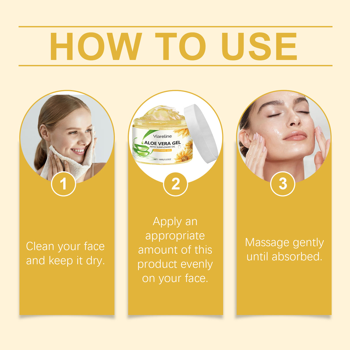 Sunflower Moisturizing Gel Moisturizing Face Essence Repair Gentle And Soothing After Sun Treatment