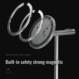 Soporte de auriculares colgante con elevación de disco facial, apto para iPad de Apple, teléfono móvil y tableta, soporte magnético universal. 