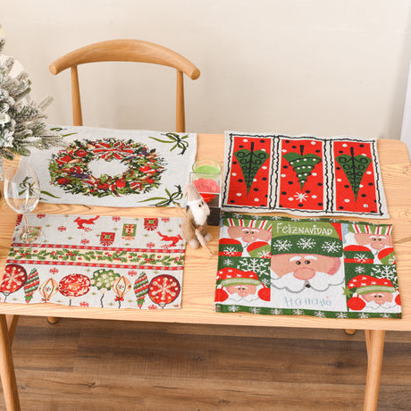 Christmas New Decorative Products Knitted Fabric Meal Mat Creative Knitted Meal Mat Tablecloth Elderly Tree Meal Mat - V.I.P Digital Presence