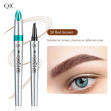 QIC Eyebrow Tattoo Pen Waterproof Fork Tip Eyebrow Ink Pen 4 Heads Liquid Eyebrow Pen - V.I.P Digital Presence