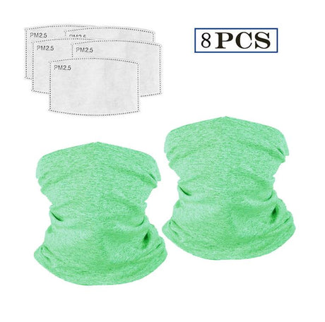 Scarf Bandanas Neck Gaiter with Safety Carbon Filters Multi-purpose Face Cover For Men women Sports/Outdoors - V.I.P Digital Presence