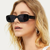 Trend Small Frame Sunglasses Female Square Sunglasses Olive Green Colorful Ins Street Shot Glasses