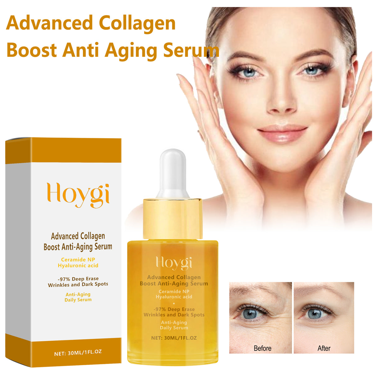Collagen Anti-Wrinkle Serum, Hydrating And Smoothing Fine Lines, Firming Face And Elastic Moisturizing Skin Essence - V.I.P Digital Presence