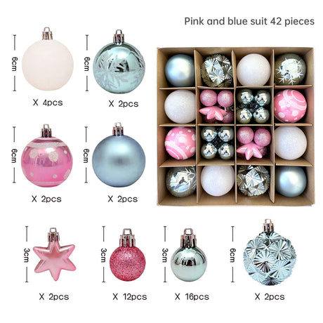 Christmas decoration 6cm electroplated ball plastic ball special-shaped painted Christmas ball gift Christmas tree pendant - V.I.P Digital Presence