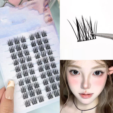Sunflower Comics Pure Desire Eyelash Simulation Natural Thickening Large Segmented Trilogy False Eyelash Laziness - V.I.P Digital Presence