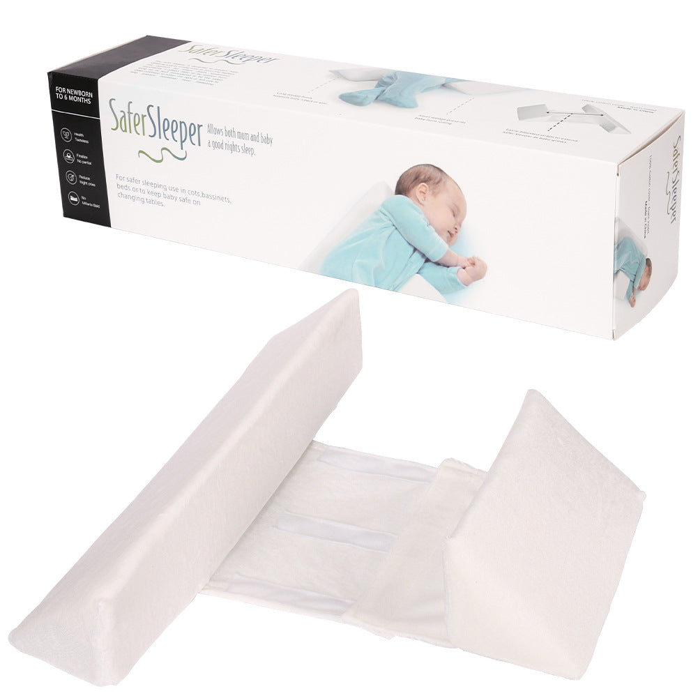Almohada para dormir de lado para bebé, con forma de almohada antidesviación de la cabeza, extraíble y lavable, con protección para la cintura.